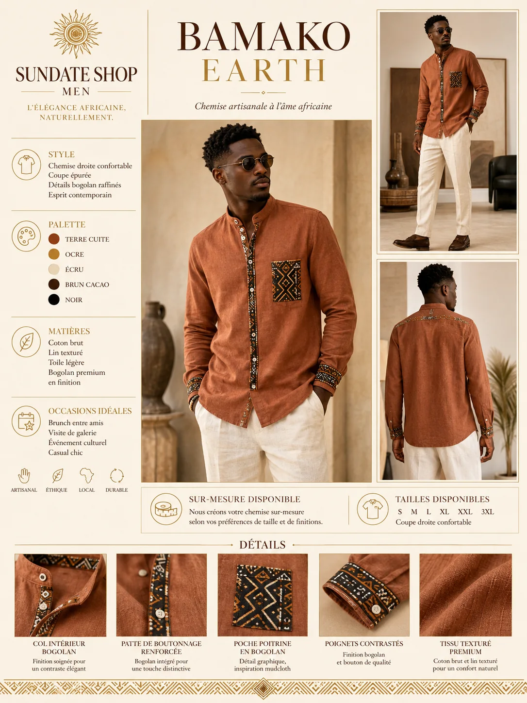 Bamako Earth Shirt — Variante — SC-079