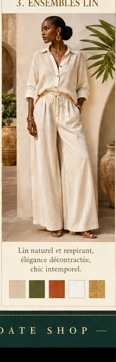 Ensemble Lin Femme — Sundate Shop